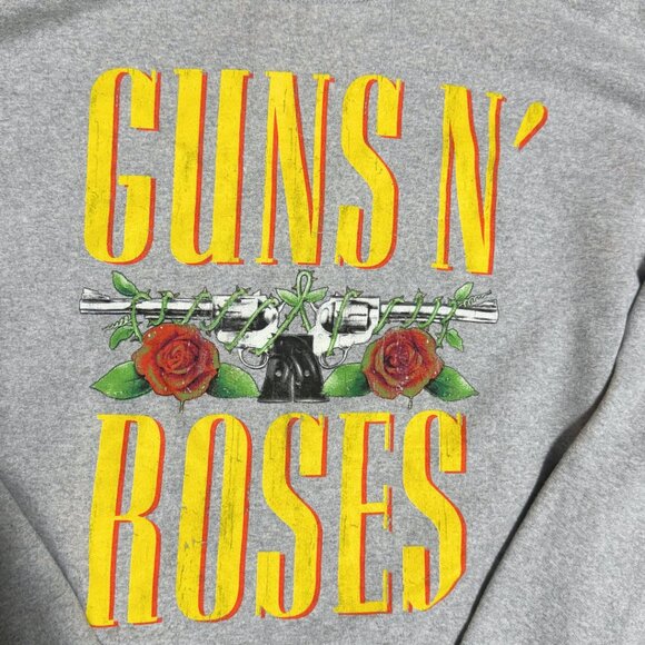 Guns N’ Roses Heather Grey Graphic Sweater – Size XL – Great Condition - Picture 4 of 5